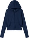 Vuori Allthefeels Mini FZ Hoodie W Blue Coast + Vuori