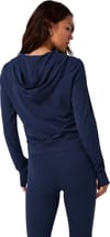 Vuori + Vuori Allthefeels Mini FZ Hoodie W Blue Coast - 3