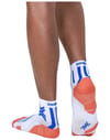 X-Socks + Run Expert Ankle White/Orange/Twyce Blue - 4