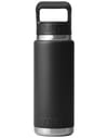 Yeti + Rambler 26 Oz Straw Bottle Black