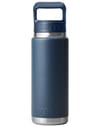 Yeti + Rambler 26Oz Colour Straw Bottle Navy
