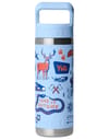 Yeti + Rambler 18 oz C Straw Bottle Big Sky Summer Camp