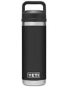 Rambler 18 Oz Bottle Chug Black + Yeti