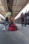 Snowleader + Travel Duffel Bag S Red Snowleader - 6