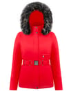 Abassia Stretch Ski Jacket Scarlet Red 5 + Poivre Blanc