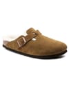 Boston Shearling Suede Leather Mink + Birkenstock