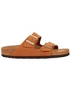 Birkenstock + Arizona W Soft Footbed Nubuck Leather Pecan