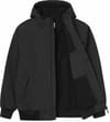 Carhartt WIP + Hooded Sail Jacket Black / White - 3