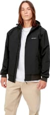 Carhartt WIP + Hooded Sail Jacket Black / White - 4
