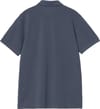 Carhartt WIP + S/S Chase Pique Polo Dusky Blue / Gold