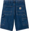 Carhartt WIP + Single Knee Short Stone Washed Blue