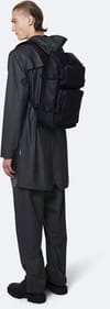 Rains + Charger Backpack Black - 5