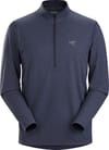Cormac Zip Neck LS Men's Black Sapphire + Arc'Teryx