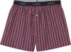 Cotton Script Boxers James Check, Etna Red + Carhartt WIP