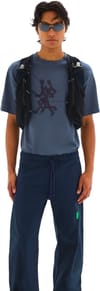 District Vision + Runners Warm California Cotton Tee Blue - 3