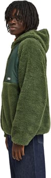 Element + Wolfe Sherpa Reversible Hoody Bronze Green - 8