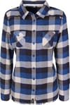 Evä Blouse Blue Check + Alprausch