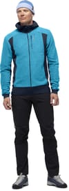Norrona Falketind Alpha120 Zip Hood M Hawaiian Surf/Indigo Night Walking Fleeces : Snowleader
