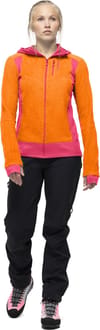Norrona Falketind Alpha120 Zip Hood W Orange Popsicle/Honeysuckle Women's Walking Fleeces 