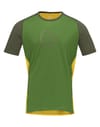 Fjora Wool T-Shirt M Treetop/Lemon Chrome + Norrona