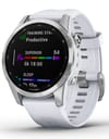 Fenix 7S Stainless Steel /Whitestone Band + Garmin