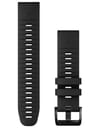 Bracelet QuickFit 22mm Silicone Noir + Garmin