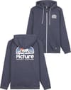Hamelton Zip Hood Dark Blue Melange + Picture Organic Clothing
