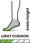 Smartwool + Hike Light Cushion Ankle Socks Charcoal