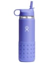 20 Oz Kids Wide Mouth Straw Lid And Boot Lupine + Hydro flask