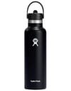 24 Oz Wide Flex Straw Cap Black + Hydro flask