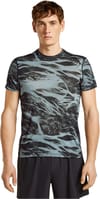 Icebreaker + M Merino Blend 125 Cool-Lite Speed SS Tee Mton AOP Flint Blue/Blk/Aop