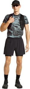 Icebreaker + M Merino Blend 125 Cool-Lite Speed SS Tee Mton AOP Flint Blue/Blk/Aop - 5