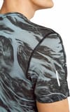 Icebreaker + M Merino Blend 125 Cool-Lite Speed SS Tee Mton AOP Flint Blue/Blk/Aop - 6