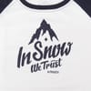 Alprausch + In Snow We Trust T-Shirt Snow White Navy