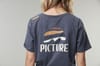 Picture Organic Clothing + Key Tee Dark blue Melange - 7