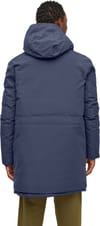 Knowledge Cotton Apparel + Apex Canvas Long Padded Coat Total Eclipse - 4