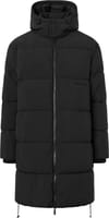 Long Puffer Coat Black Jet + Knowledge Cotton Apparel