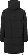 Knowledge Cotton Apparel + Long Puffer Coat Black Jet