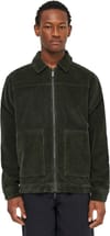 Knowledge Cotton Apparel + Classic 8-Wales Cotton Corduroy Zip Overshirt Forrest Night - 3