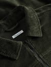 Knowledge Cotton Apparel + Classic 8-Wales Cotton Corduroy Zip Overshirt Forrest Night - 5