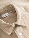 Knowledge Cotton Apparel + Corduroy Overshirt Light Feather Gray - 3