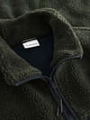 Knowledge Cotton Apparel + Oversized Teddy Jacket Forrest Night - 6