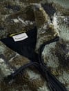 Knowledge Cotton Apparel + Oversized Jaquard Sherpa Jacket Green Aop - 5