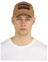 Knowledge Cotton Apparel + Badge Twill Trucker Cap Brown Sugar