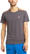 Haglöfs + L.I.M Crown Tee Men Magnetite/Flame Orange - 4