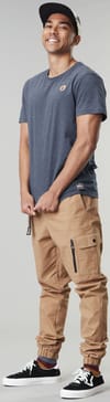 Picture Organic Clothing + Lil Croq Tee Dark blue melange - 3