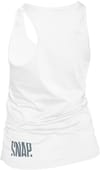 Snap + Loose Logo Tank Top White
