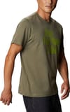 Columbia + M Alpine Way Graphic Tee M Stone Green Hike Your Own Hike - 3