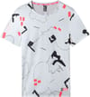 M Printed Sunriser S/S Shirt Tnf White Trail Marker Print + The North Face