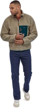 Patagonia + M's Classic Retro-X Jkt Pelican w/Dark Borealis Green - 4